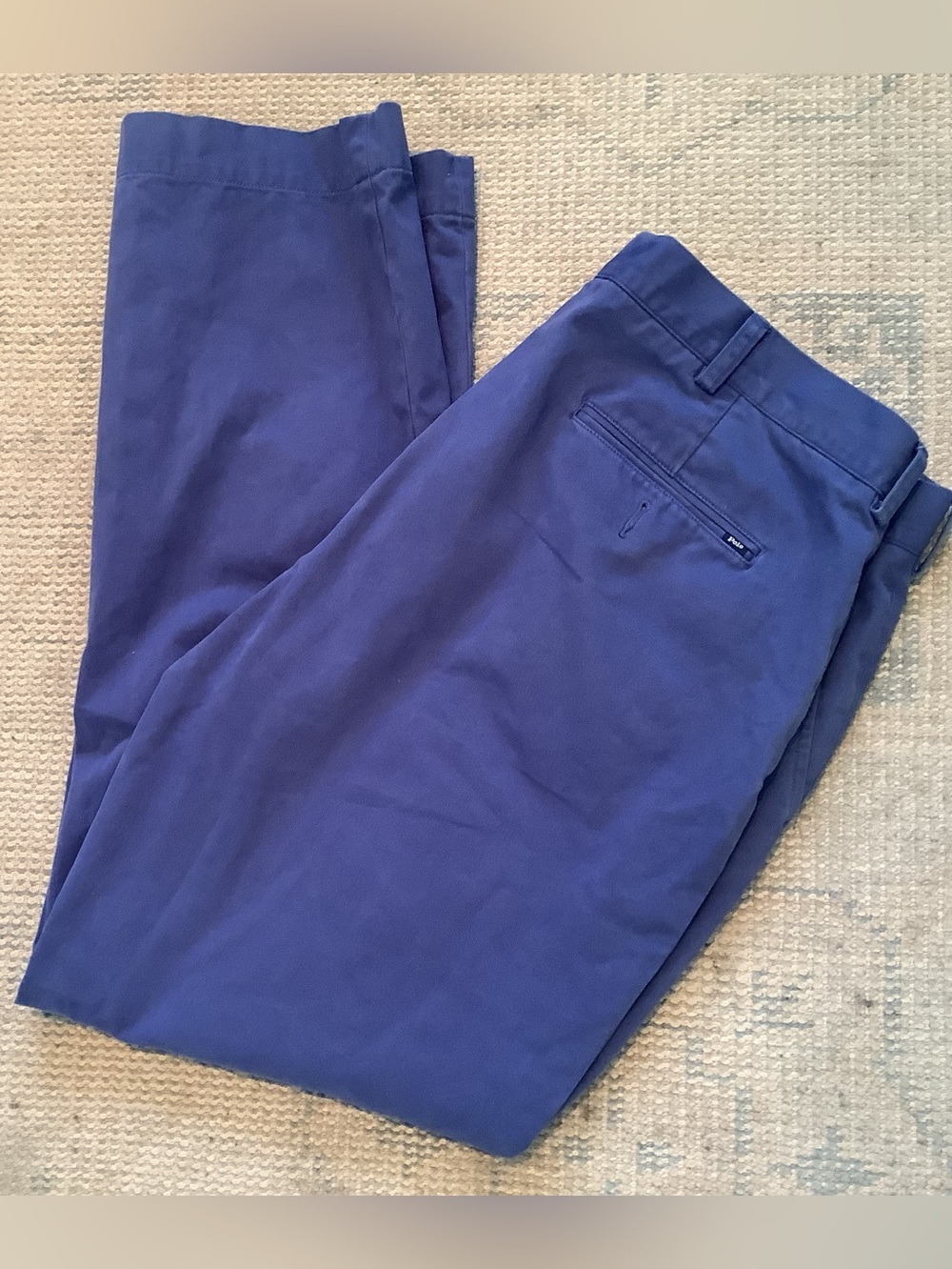 Polo Ralph Lauren Chino Pants Blue Classic Fit Straight Leg - Men's 40x32 - EUC